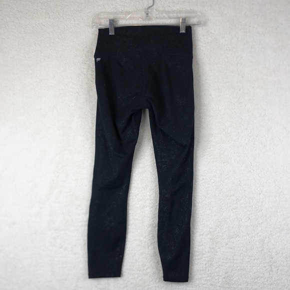 Fabletics Womens Small Powerhold Black and Silver Capri Leggings XXS XXSMALL - Picture 5 of 7